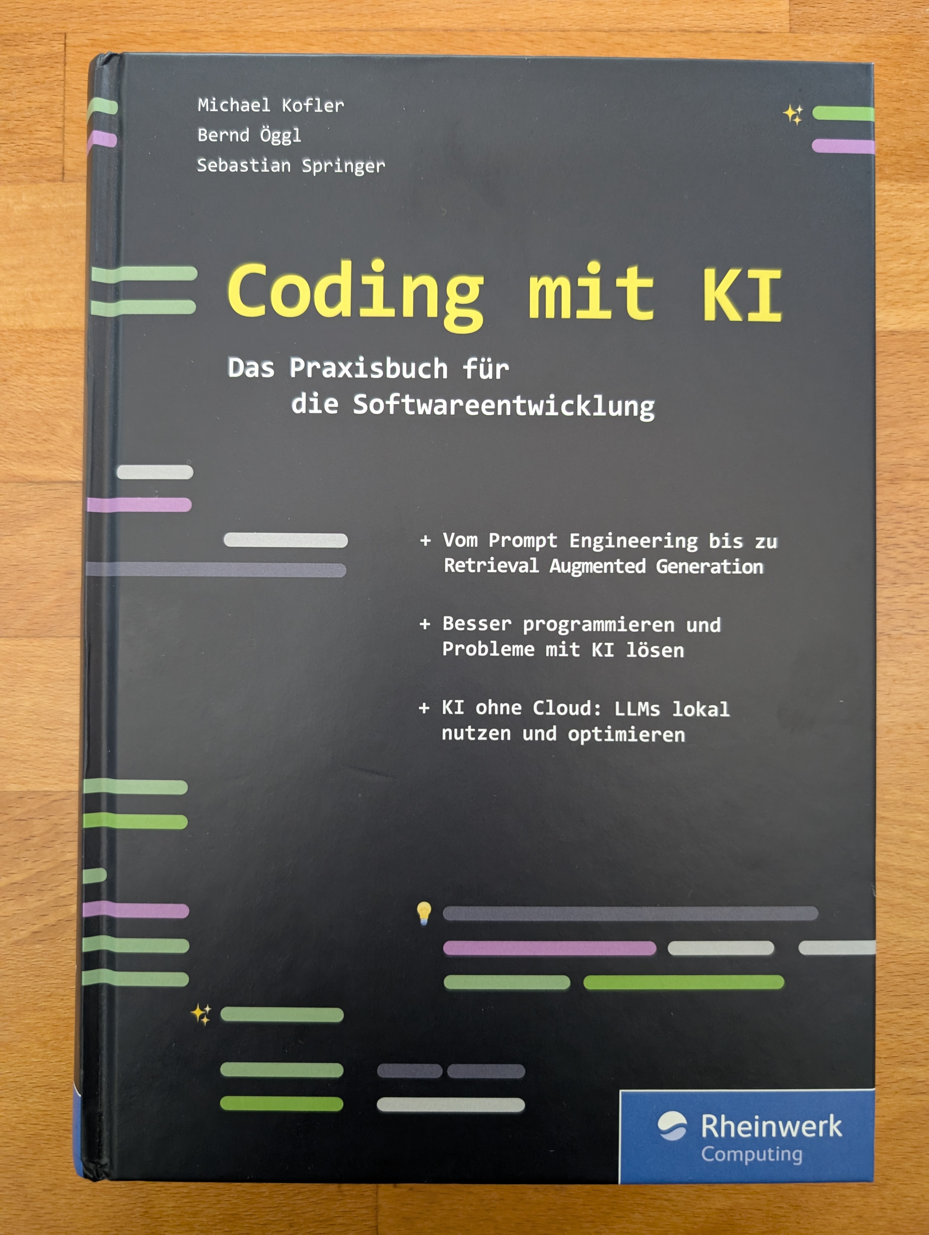 Cover: Coding mit KI (1. Auflage)