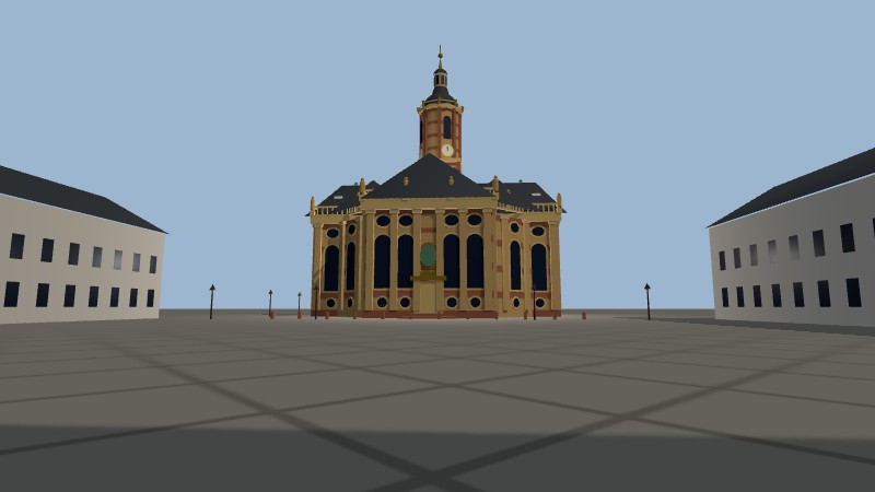 Modell vom Ludwigsplatz aus, Blickwinkel von Foto 1